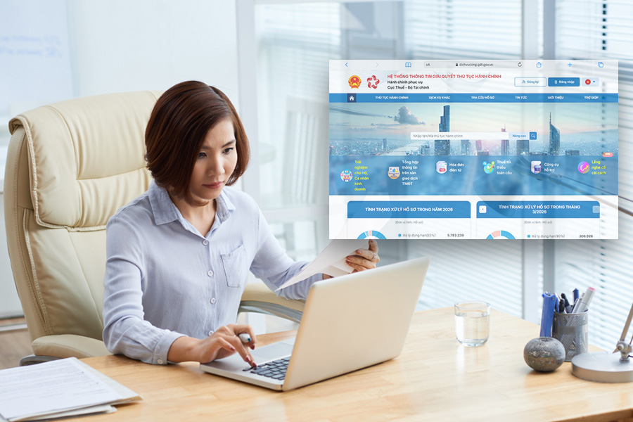 Hướng dẫn nộp tờ khai thuế bổ sung mẫu 01/CNKD qua website Dịch vụ công