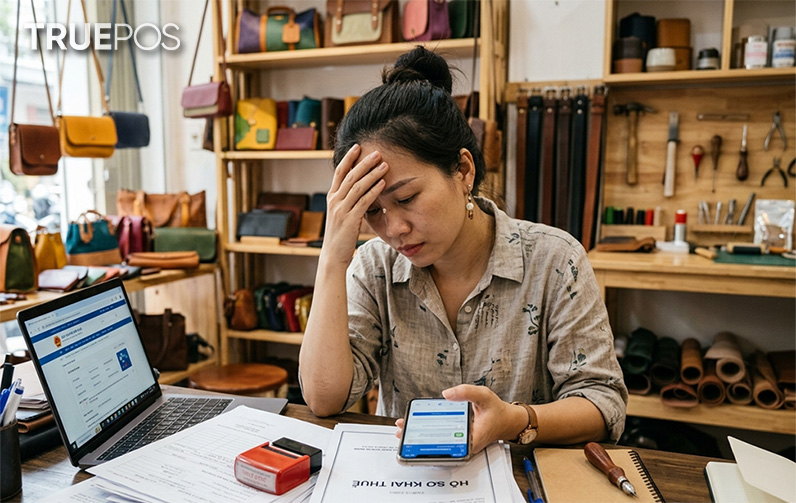 Hộ kinh doanh dễ bị áp lực khi phải vừa bán hàng vừa lo hồ sơ thuế