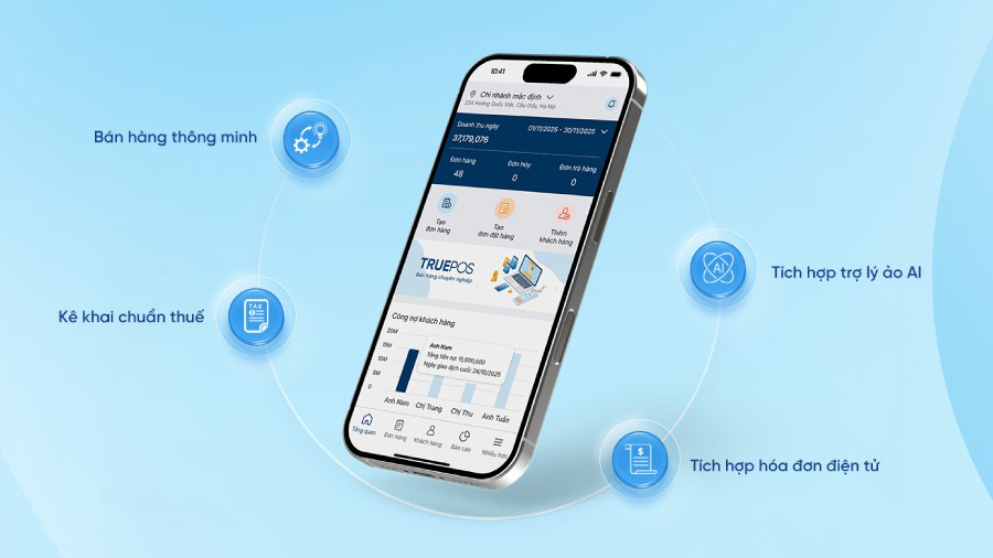 Hộ kinh doanh có thể lựa chọn giải pháp all-in-one chỉ với TruePos