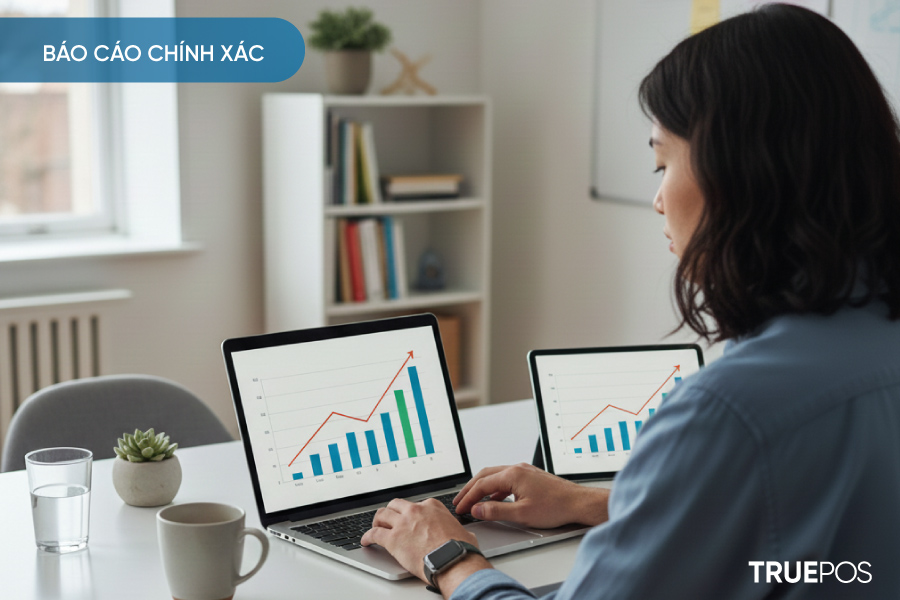 Dữ liệu rõ ràng, báo cáo chính xác.