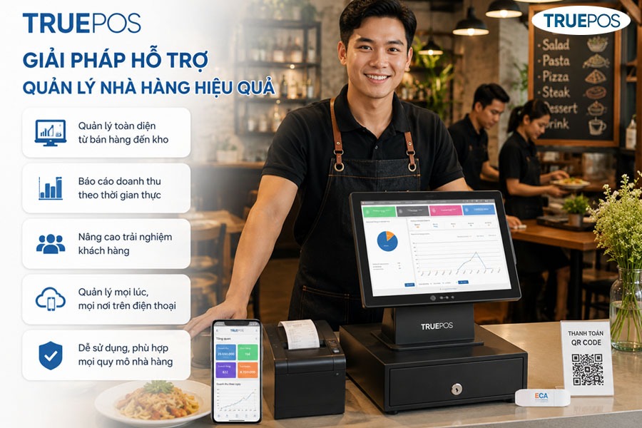 TruePOS - Giải pháp hỗ trợ quản lý nhà hàng hiệu quả