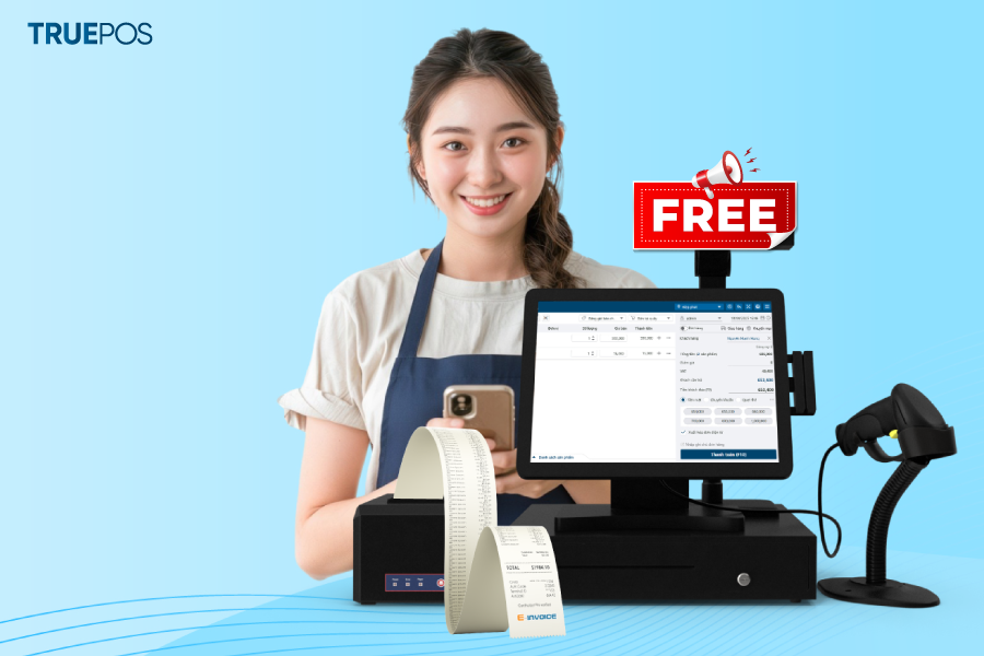 Miễn phí dùng thử phần mềm TruePOS cho hộ kinh doanh.