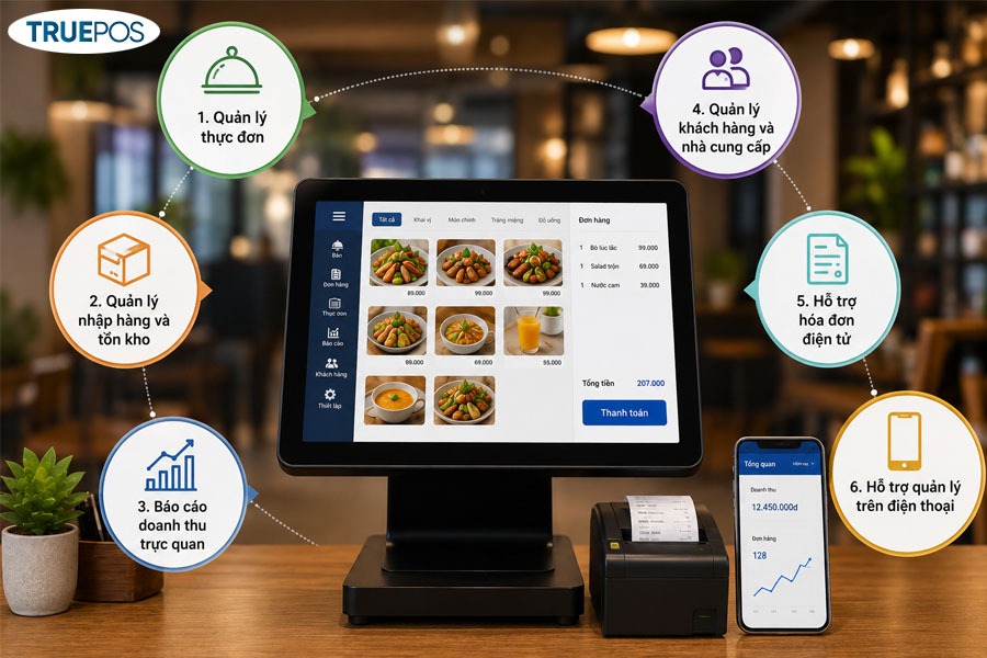 Tính năng quan trọng một POS cho nhà hàng cần có