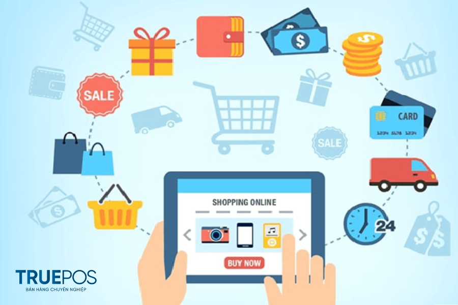 Mua hàng online có thể thanh toán theo nhiều hình thức và vận chuyển dễ dàng.