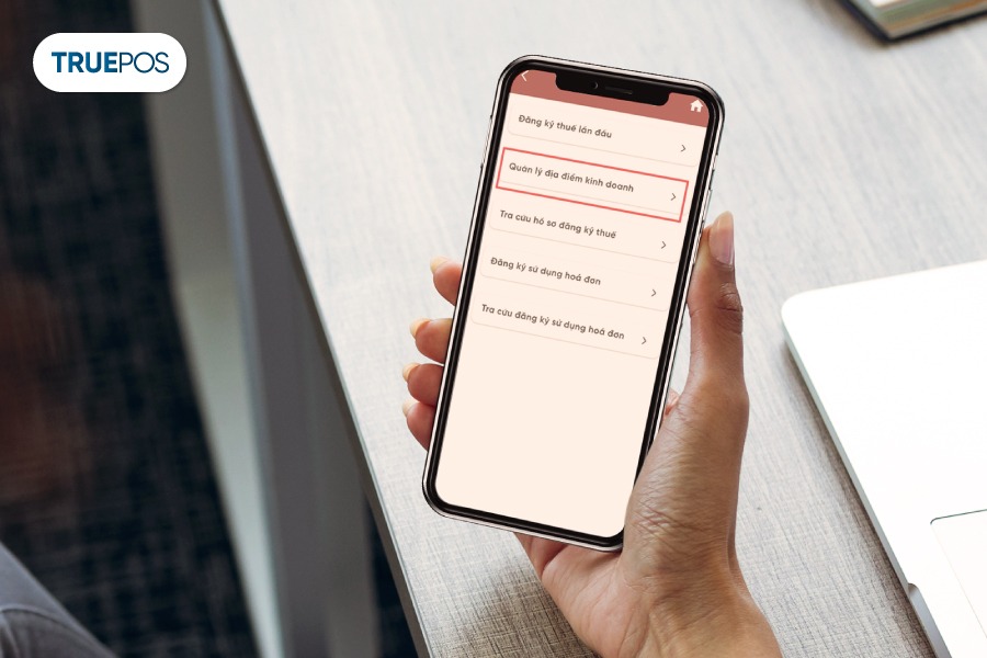 Hộ kinh doanh thông báo thay đổi địa điểm kinh doanh qua eTax Mobile.
