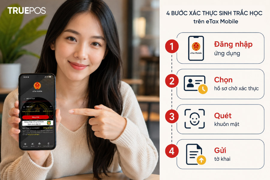 Hướng dẫn xác thực sinh trắc học trên eTax Mobile