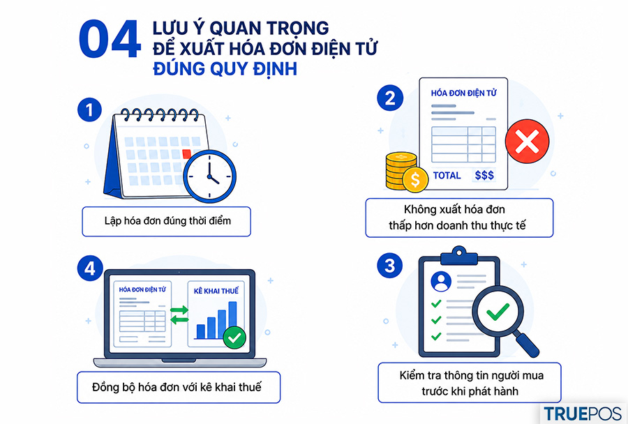 04 lưu ý cho hộ kinh doanh để xuất hóa đơn đúng quy định.