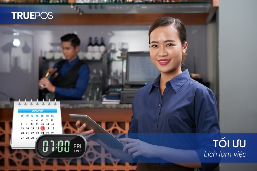 Tổ chức ca làm hợp lý.