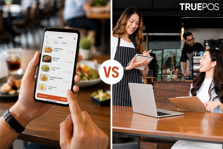Phần mềm order trên điện thoại khác gì cách gọi món truyền thống
