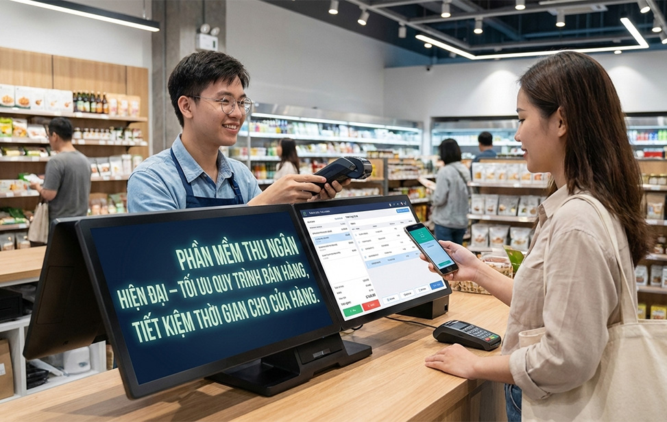 Phần mềm thu ngân hiện đại - tối ưu quy trình bán hàng, tiết kiệm thời gian cho cửa hàng.