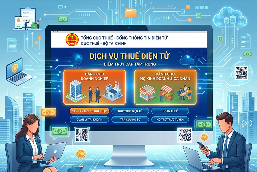 Cổng thông tin điện tử của Tổng cục Thuế là điểm truy cập tập trung trên Internet do Tổng cục Thuế cung cấp.