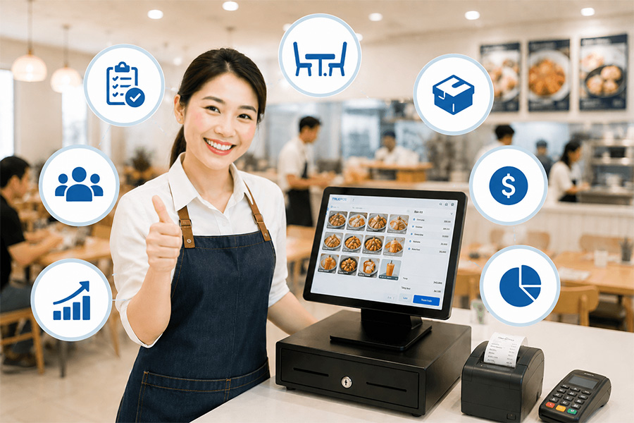 Lợi ích thiết thực cho quán ăn khi dùng PM tính tiền.