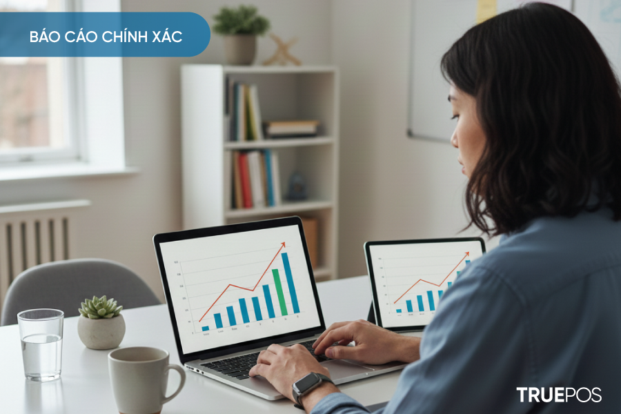 Dữ liệu rõ ràng, báo cáo chính xác.