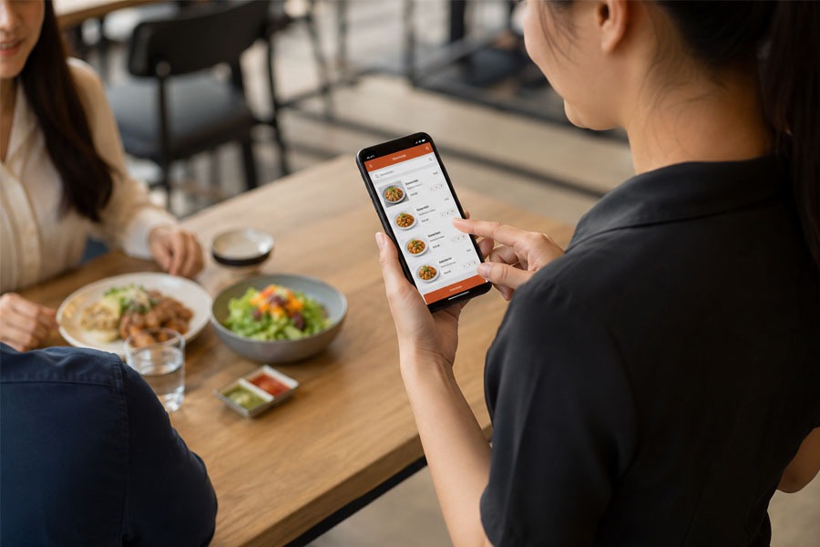 Phần mềm order món ăn trên điện thoại
