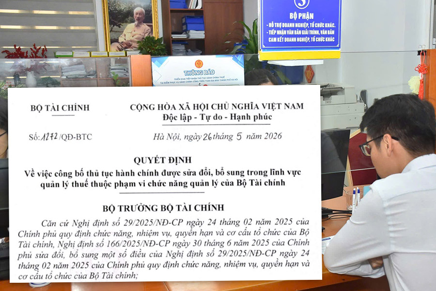 Quyết định 1272/QĐ-BTC: Hộ kinh doanh cần làm gì khi thủ tục thuế thay đổi từ 26/5/2026?