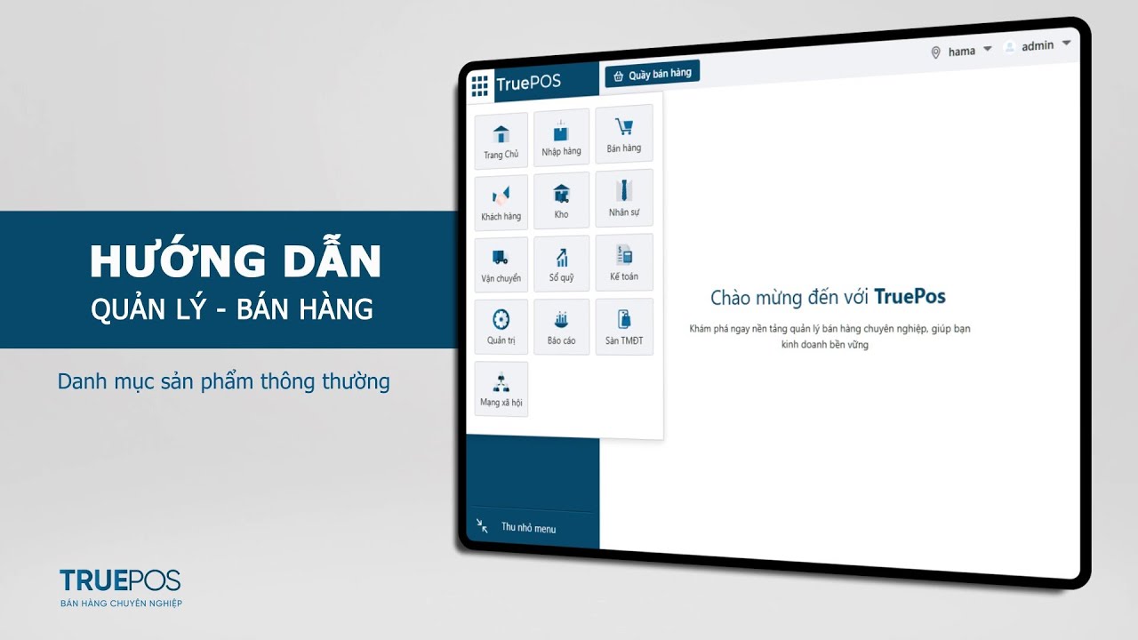 Hướng dẫn quản lý và bán hàng với Danh mục sản phẩm thông thường