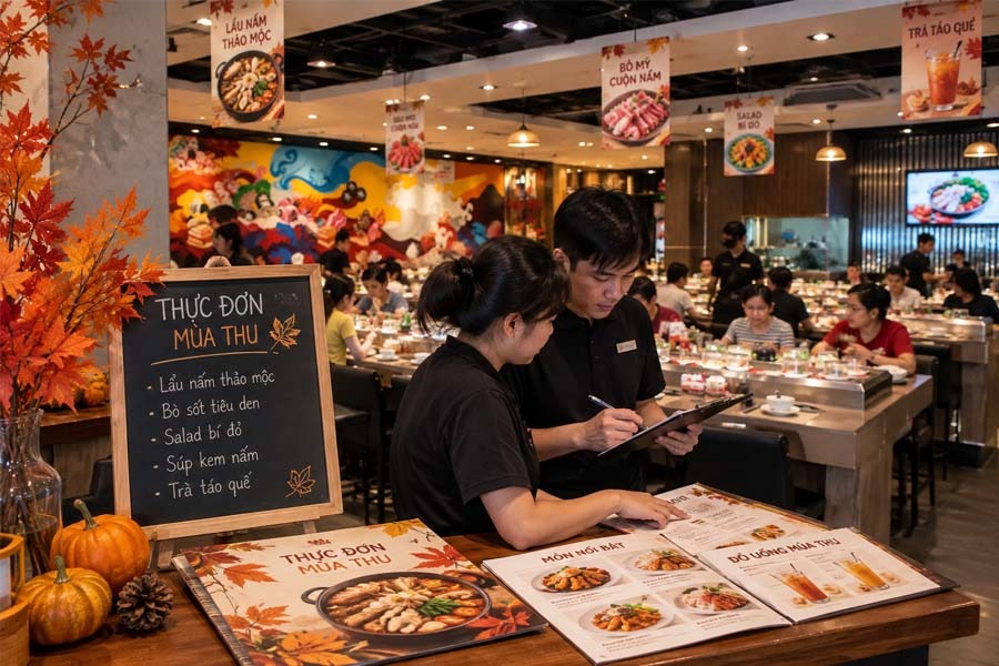 Menu nhà hàng mùa thu: Thay đổi thực đơn sao cho phù hợp?